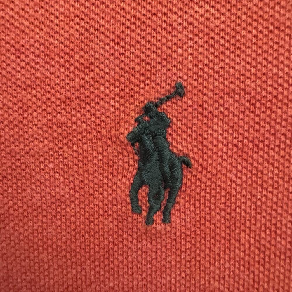 Polo Ralph Lauren Orange Pique Mens Shirt XXL Classic Fit Preppy - Picture 2 of 4
